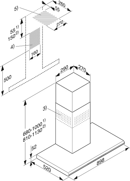 Купить Купольная вытяжка MIELE DA6296W — Фото 2