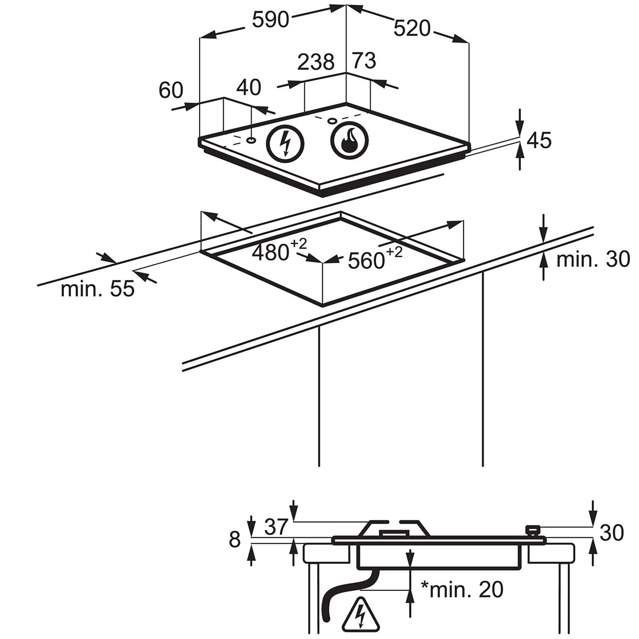 Купить Газовая варочная панель Electrolux GPE 365 YPB — Фото 4