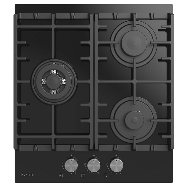 Газовая варочная панель EVELUX HEG 450 BG																		 — описание, фото, цены в интернет-магазине PT Stores