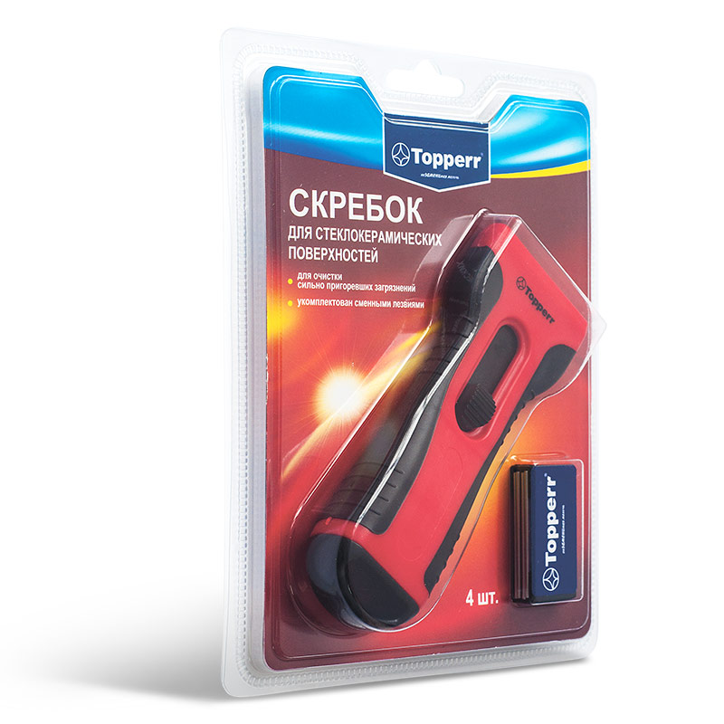 Аксессуары TOPPERR SC 4 Скребок для стеклокерамики																		 — описание, фото, цены в интернет-магазине PT Stores