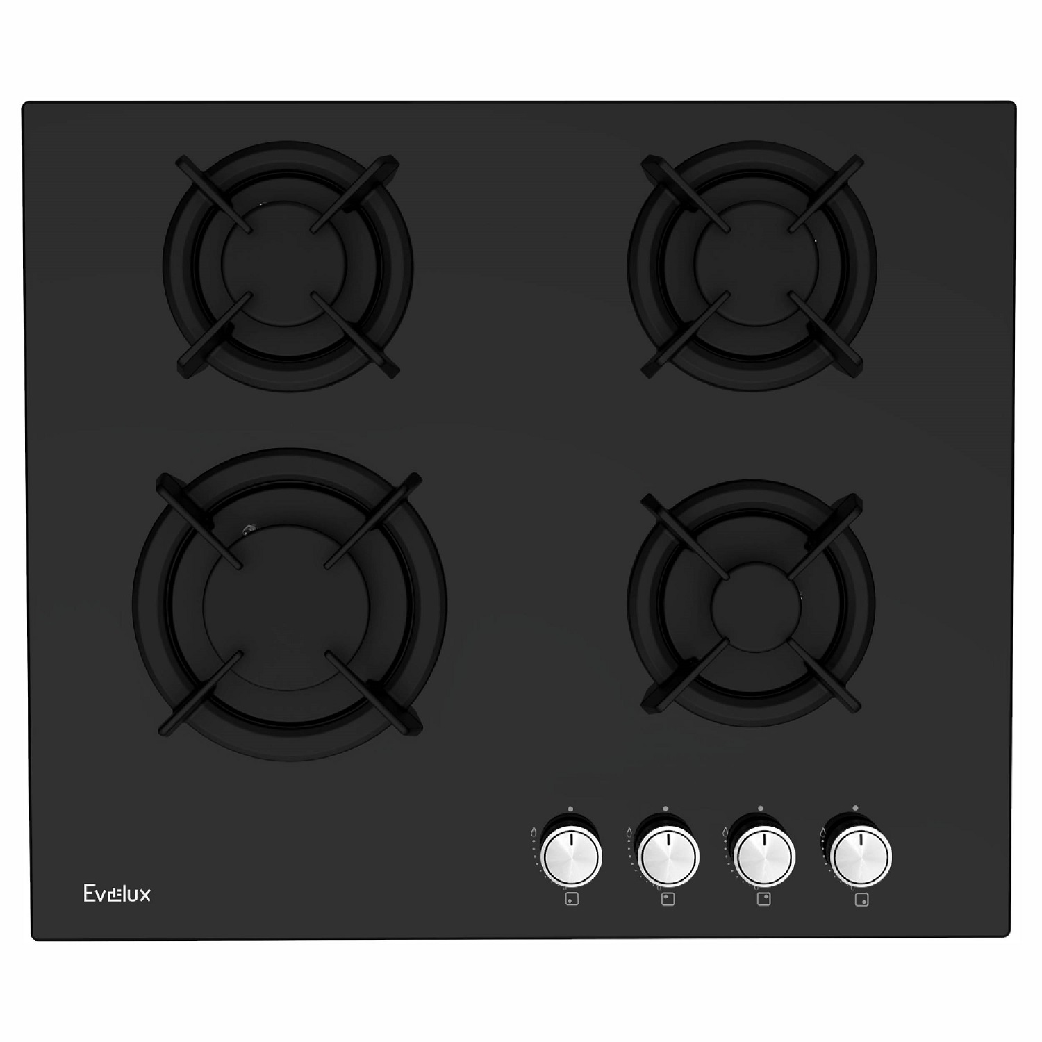 Газовая варочная панель EVELUX HEG 605 BG																		 — описание, фото, цены в интернет-магазине PT Stores