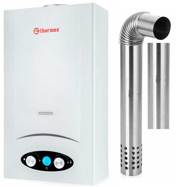 Водонагреватель газовый THERMEX B 20 D																		 — описание, фото, цены в интернет-магазине PT Stores