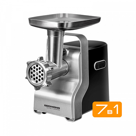 Мясорубка Redmond RMG-1230-7 черный/серебро																		 — описание, фото, цены в интернет-магазине PT Stores