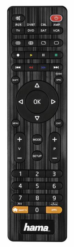 Пульт Hama Универсальный пульт 00012307 черный																		 — описание, фото, цены в интернет-магазине PT Stores