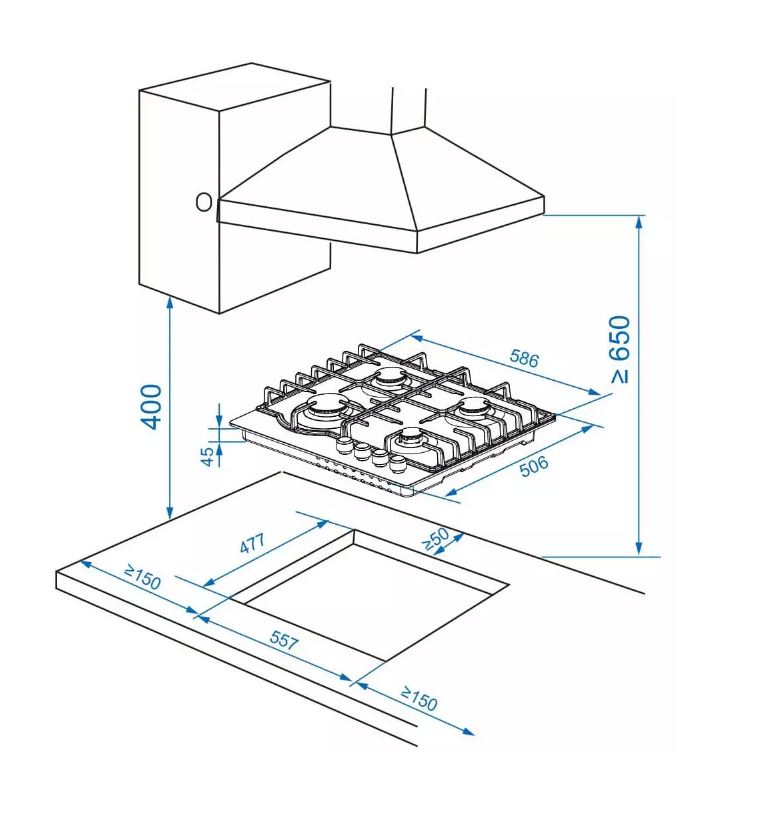 Купить Газовая варочная панель Haier HHX-M64RNX — Фото 6