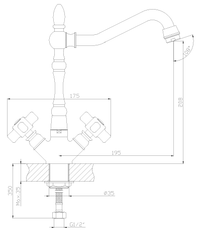 Купить Смеситель Rossinka Z02-72 Смеситель для кухни — Фото 2