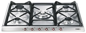 Газовая варочная панель SMEG SR775XRW																		 — описание, фото, цены в интернет-магазине PT Stores