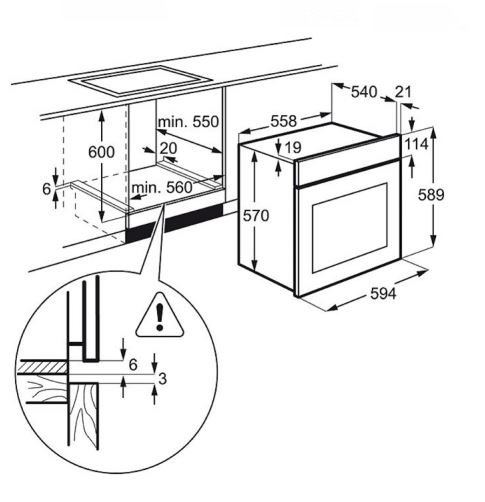 Купить Электрический духовой шкаф Electrolux EZB 52430 AX — Фото 3