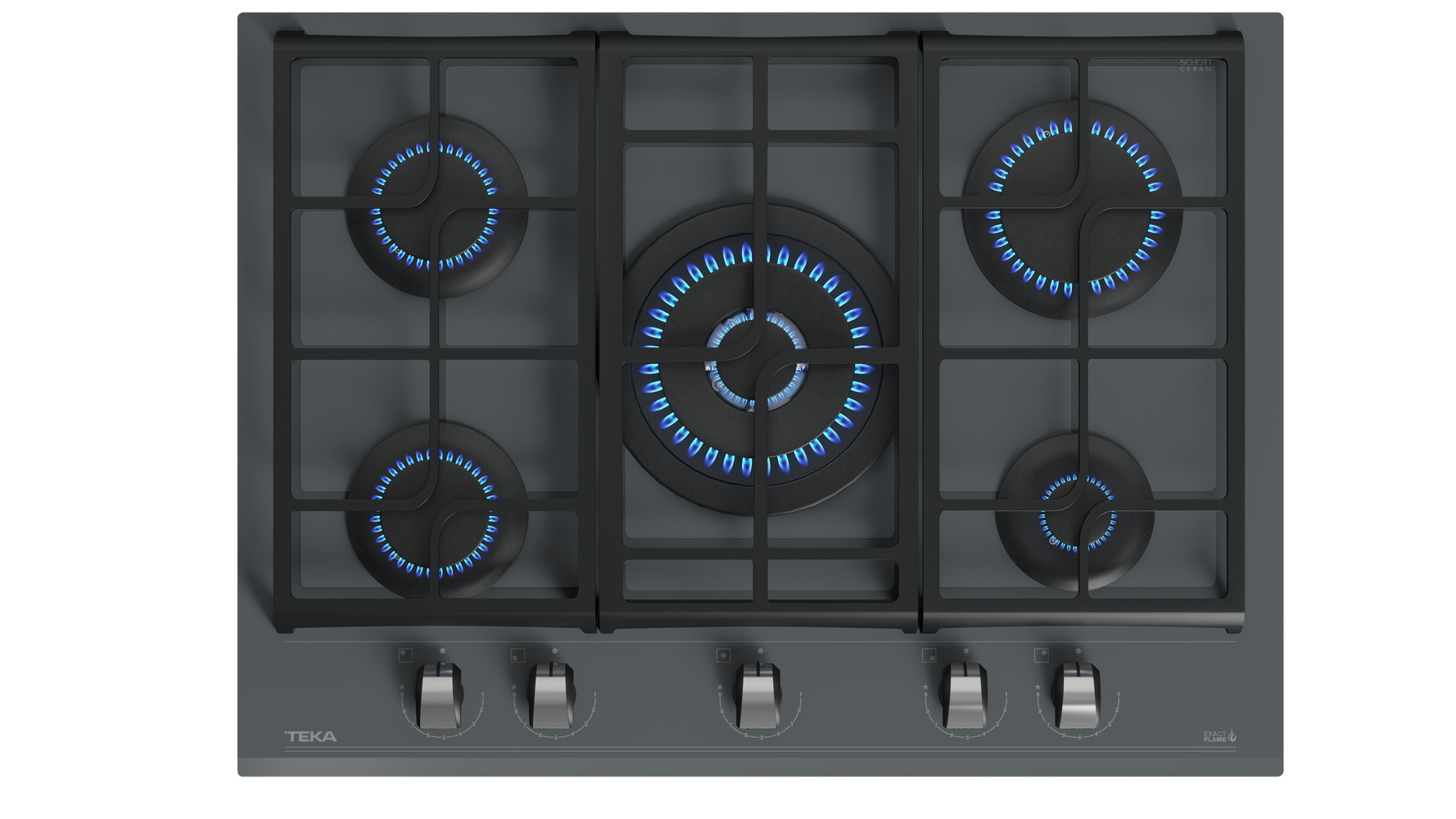 Газовая варочная панель TEKA GZC 75330 XBN STONE GREY URBAN																		 — описание, фото, цены в интернет-магазине PT Stores