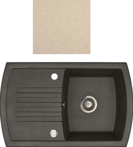 Мойка KUPPERSBERG ALBA 1B1D ECRU																		 — описание, фото, цены в интернет-магазине PT Stores