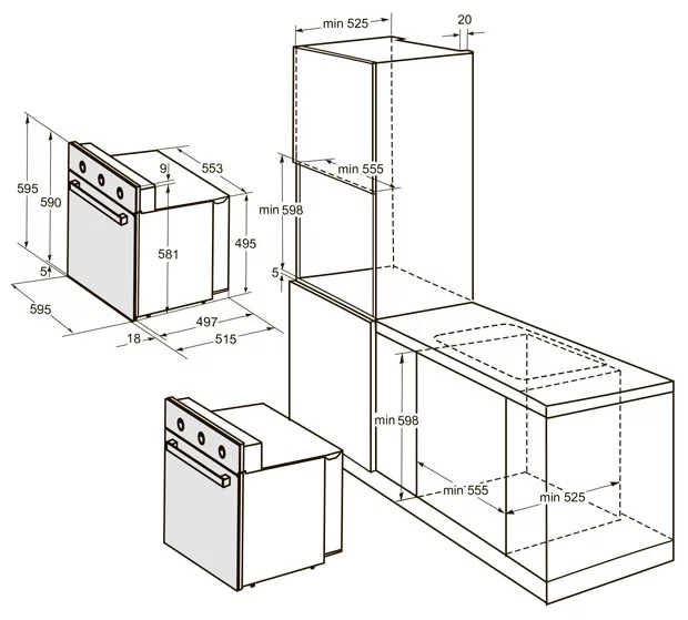 Купить Электрический духовой шкаф DARINA 1U6 BDE 111 707 AT — Фото 2