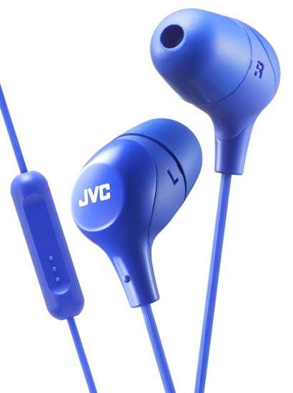 Наушники JVC HA-FX38M-A-E  синий																		 — описание, фото, цены в интернет-магазине PT Stores