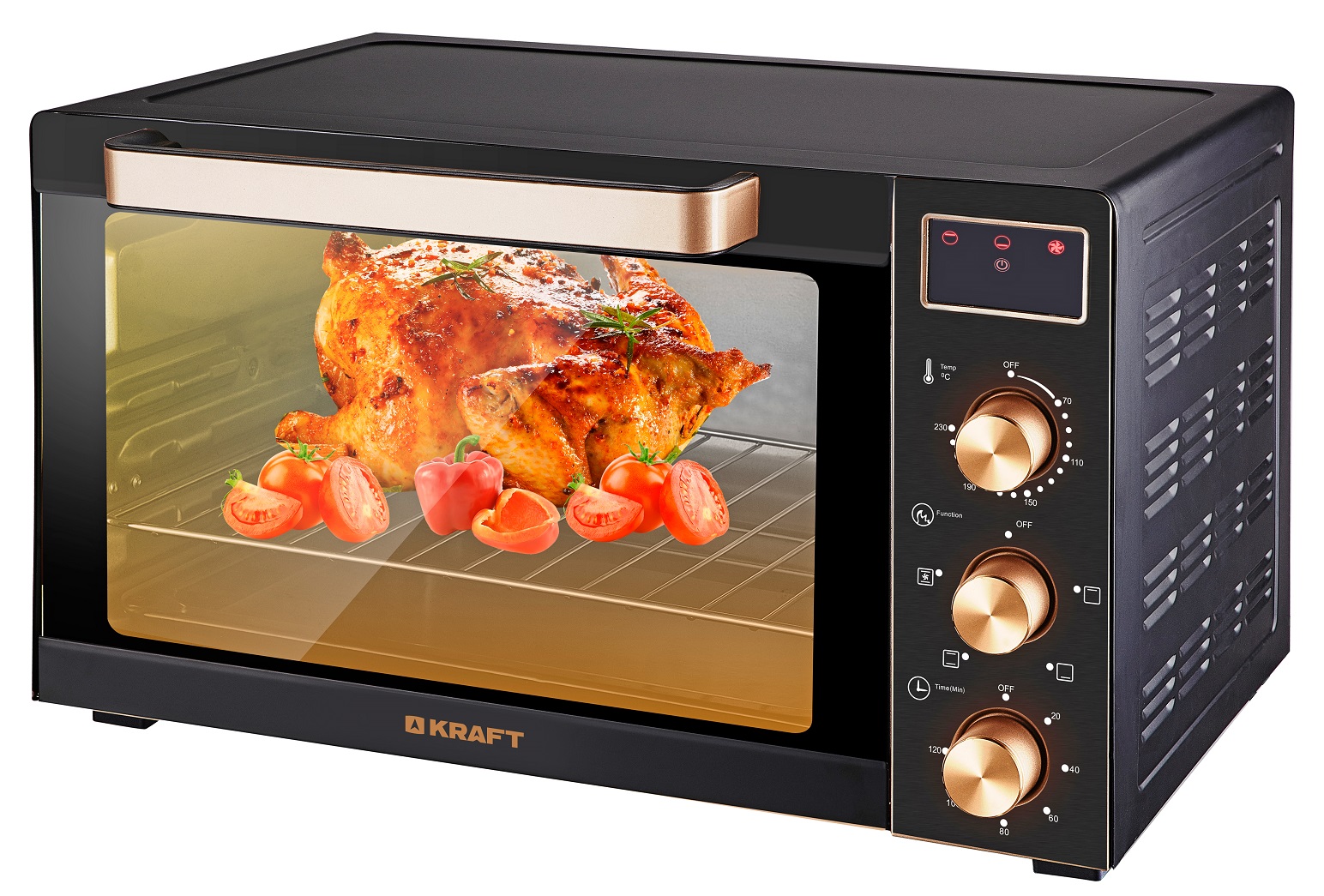 Мини-печь KRAFT KF-MO 3506KGLB																		 — описание, фото, цены в интернет-магазине PT Stores