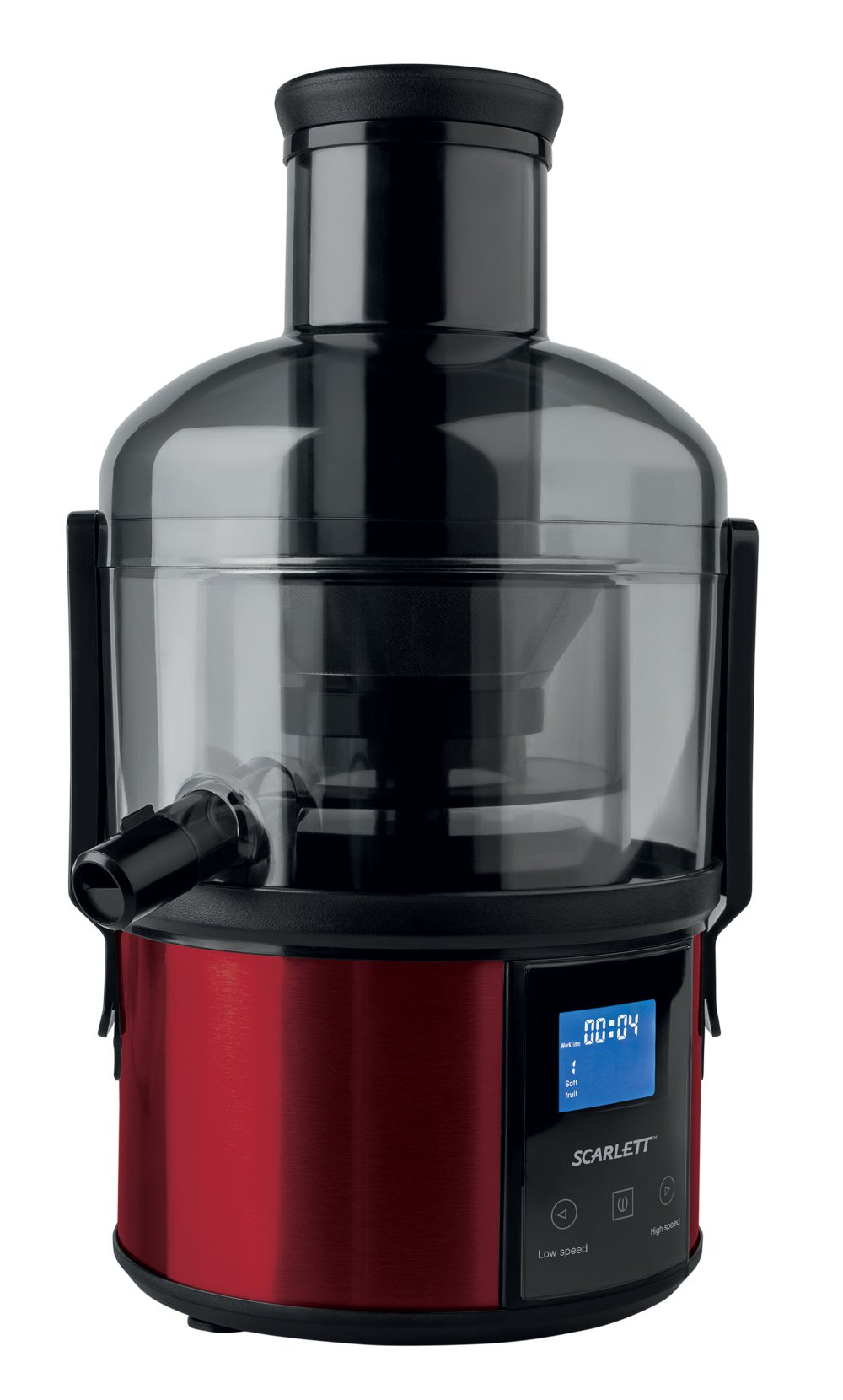 Соковыжималка SCARLETT SC-JE50S32 красный/черный																		 — описание, фото, цены в интернет-магазине PT Stores
