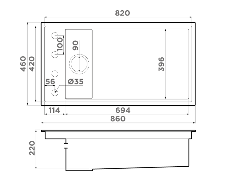 Купить Мойка OMOIKIRI Kinaru PRO 86-U/I-DO Artceramic/deep ocean — Фото 2