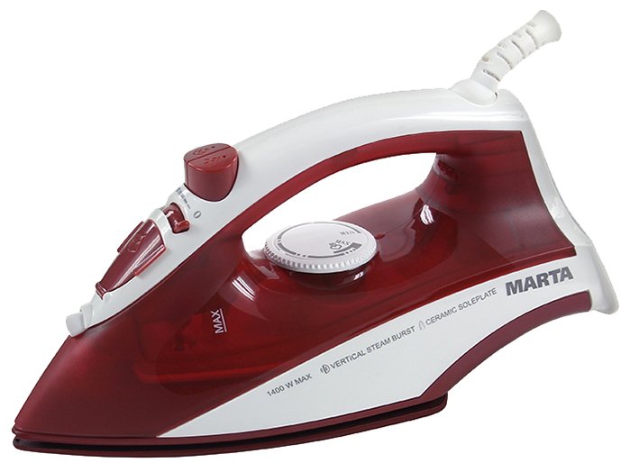 Утюг MARTA MT-1129 красная яшма																		 — описание, фото, цены в интернет-магазине PT Stores