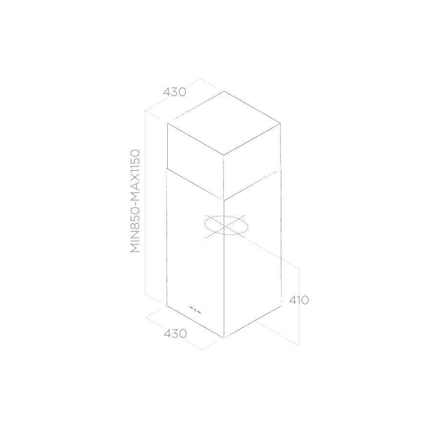 Купить Островная вытяжка ELICA KUADRA ISLAND IX/A/43 — Фото 2
