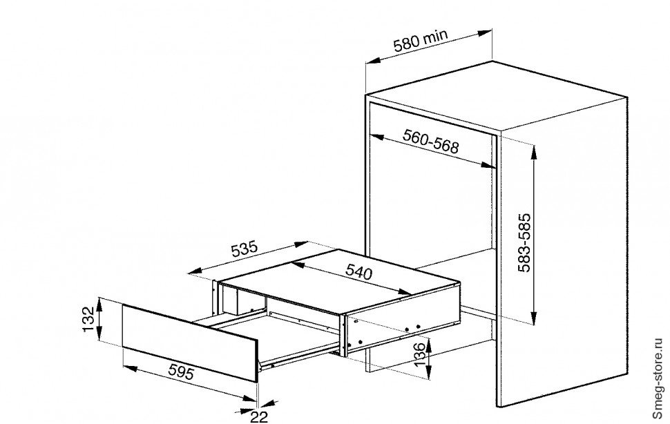 Купить Подогреватель посуды SMEG CT15A — Фото 2