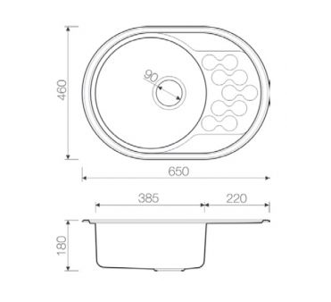 Купить Мойка OMOIKIRI Kasumigaura 65-IN нерж.сталь/нержавеющая сталь — Фото 3