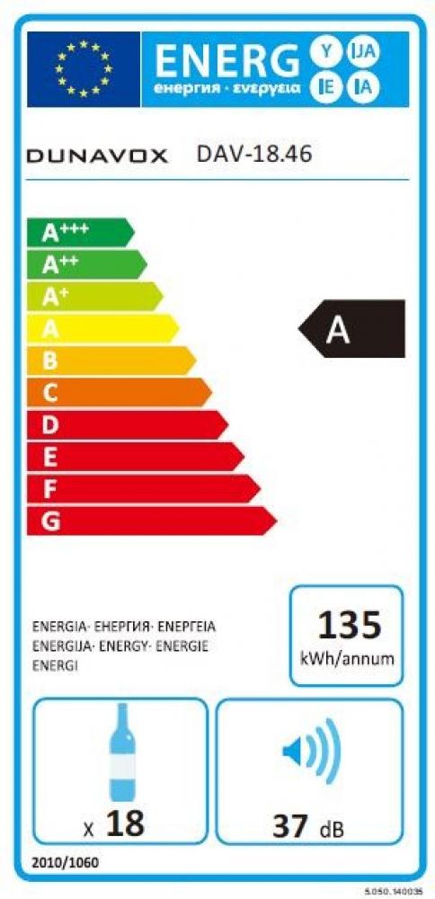Купить Встраиваемый винный шкаф DUNAVOX DAV-18.46SS.TO — Фото 4