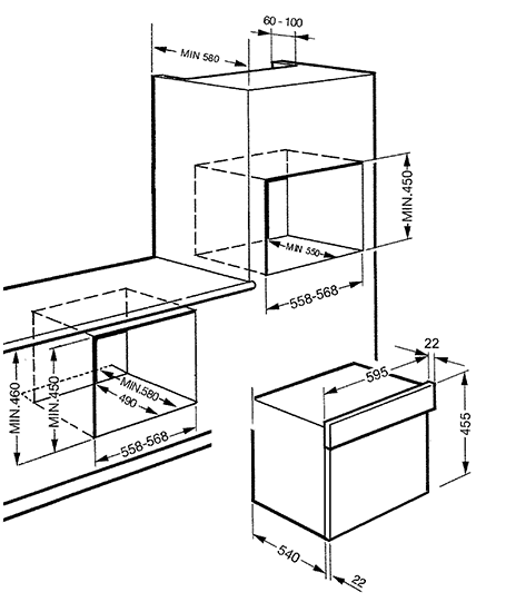 Купить Встраиваемая СВЧ печь SMEG SC745MAO — Фото 2