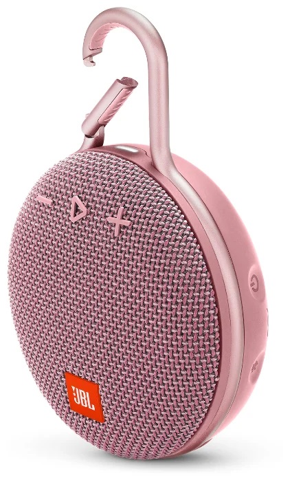 Портативная акустика JBL CLIP 3 pink																		 — описание, фото, цены в интернет-магазине PT Stores