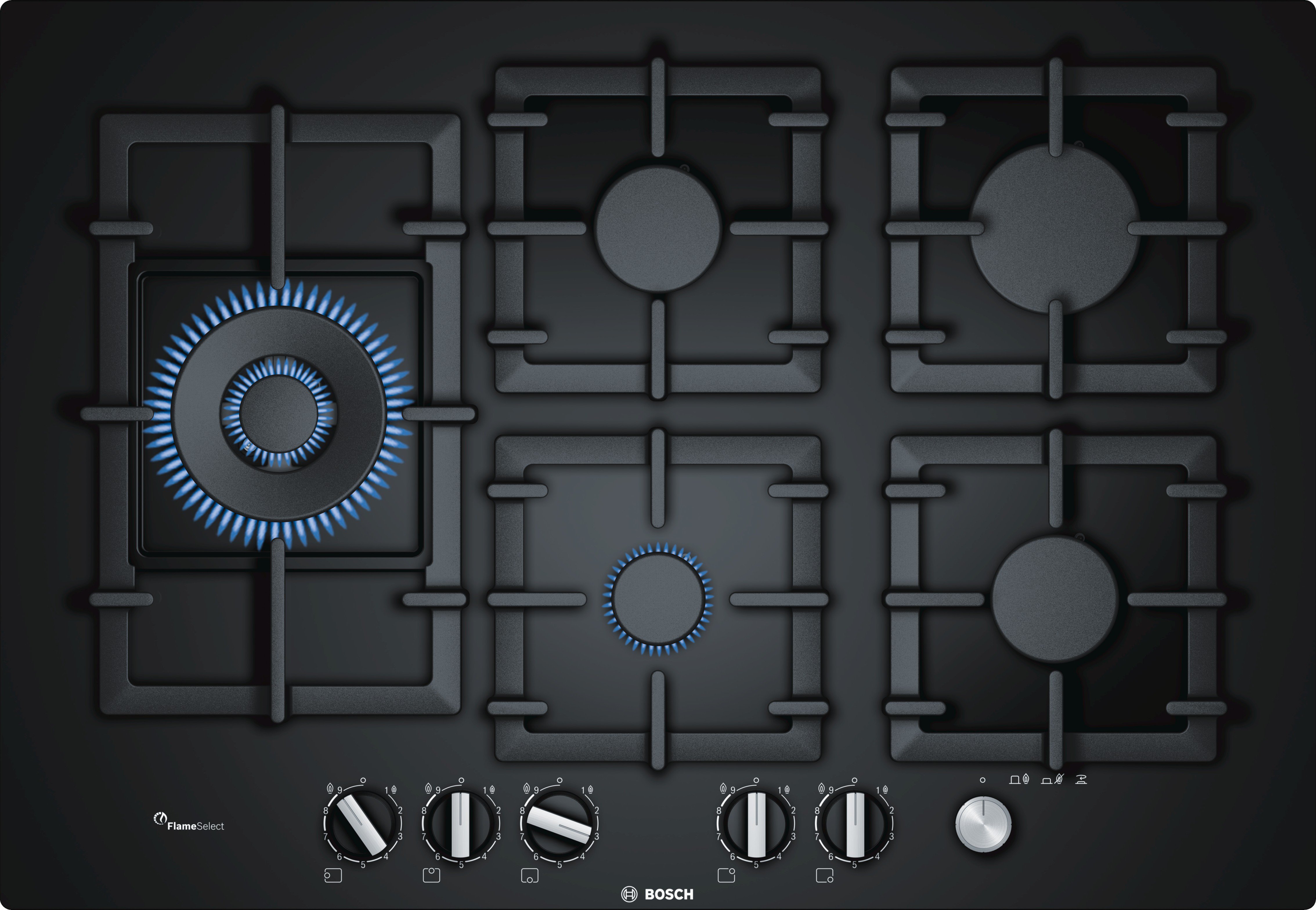 Газовая варочная панель BOSCH PPS 7A6M90																		 — описание, фото, цены в интернет-магазине PT Stores