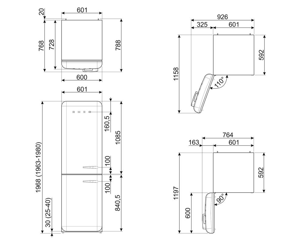 Купить Двухкамерный холодильник Smeg FAB32LWH5 — Фото 5