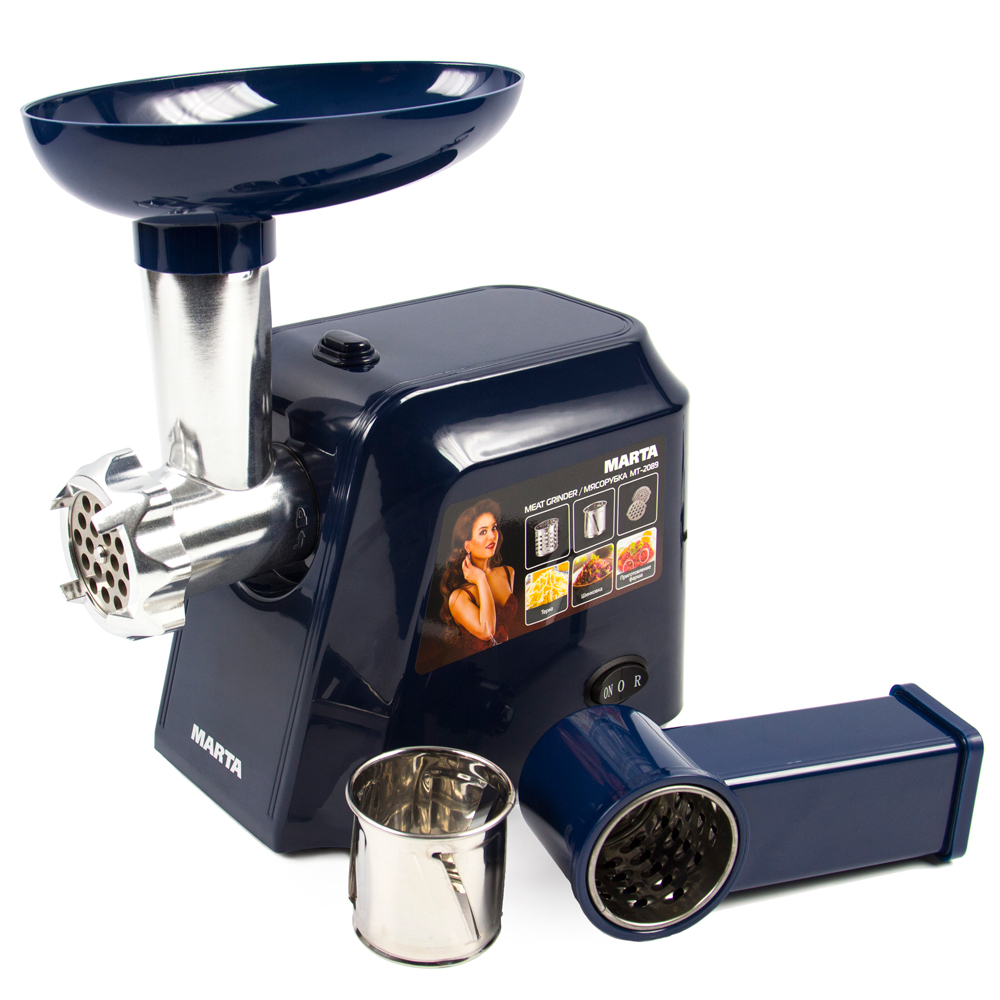 Мясорубка MARTA MT-2089 синий сапфир																		 — описание, фото, цены в интернет-магазине PT Stores