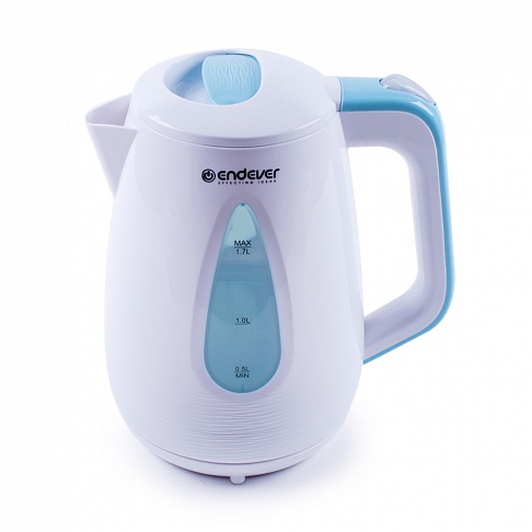 Чайник ENDEVER Skyline KR-363, бело-синий																		 — описание, фото, цены в интернет-магазине PT Stores