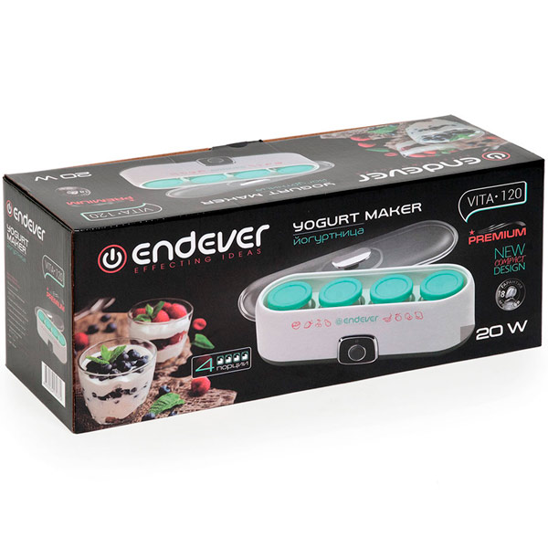 Купить Йогуртница ENDEVER Vita-120 белый Йогуртница — Фото 8