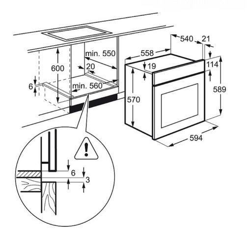 Купить Электрический духовой шкаф Electrolux EZB 52410 AK — Фото 3