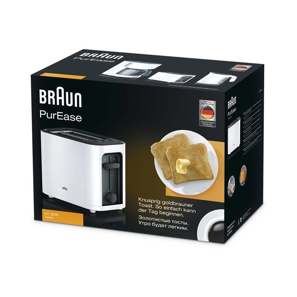 Купить Тостер BRAUN HT 3000, белый/черный — Фото 3