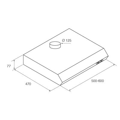 Купить Плоская вытяжка JET AIR LIGHT IX/F/50 — Фото 2