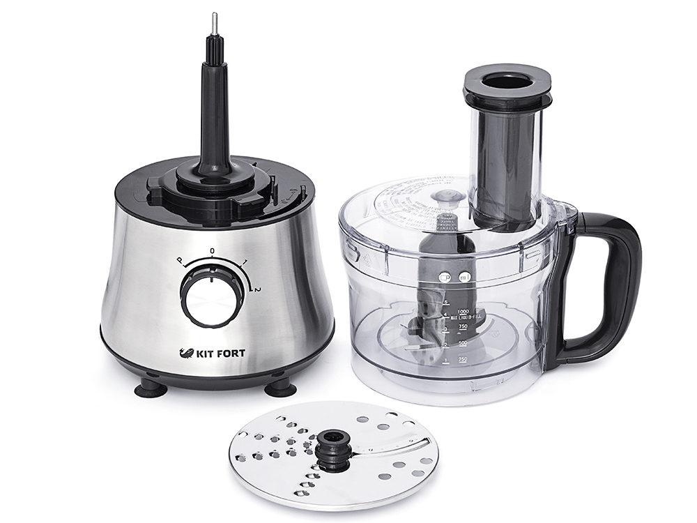 Купить Кухонный комбайн Kitfort КТ-1319 серебристый/черный — Фото 4