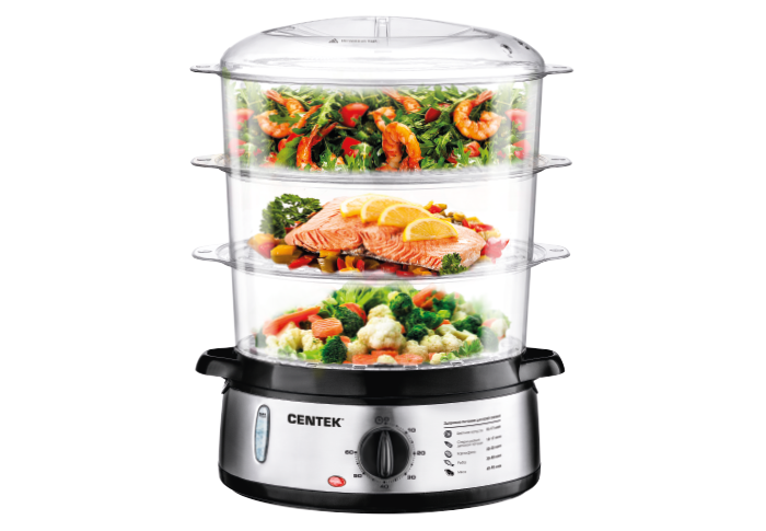 Пароварка CENTEK CT-1457																		 — описание, фото, цены в интернет-магазине PT Stores