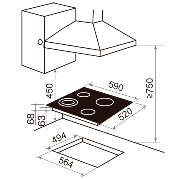 Купить Индукционная варочная панель Haier HHX-Y64NVB — Фото 2