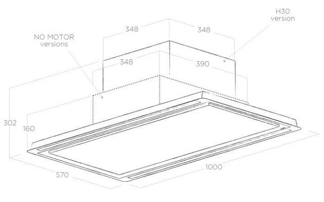 Купить Островная вытяжка ELICA HILIGHT H30 IX/A/100 — Фото 3