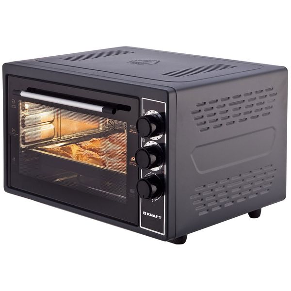 Мини-печь KRAFT KF-MO3800BL черная																		 — описание, фото, цены в интернет-магазине PT Stores