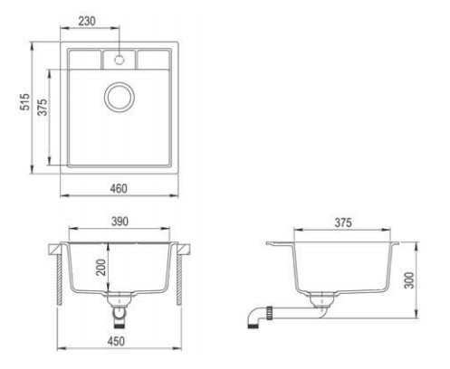 Купить Мойка TEKA ESTELA 45 S-TQ 1B ALUGRAUMETALLIC графит — Фото 2