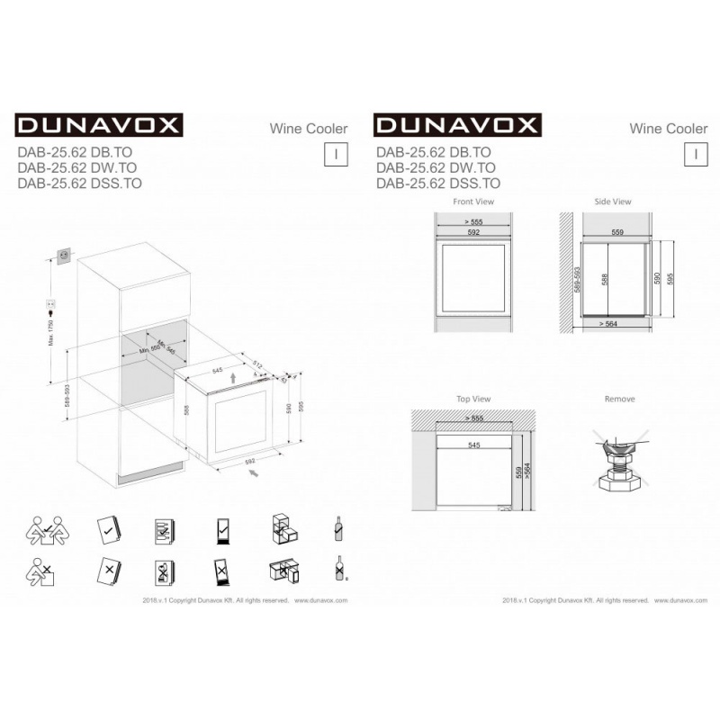 Купить Встраиваемый винный шкаф DUNAVOX DAB-25.62DB.TO — Фото 4