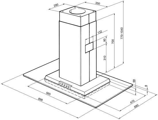 Купить Островная вытяжка SMEG KSEIV97X2 — Фото 2
