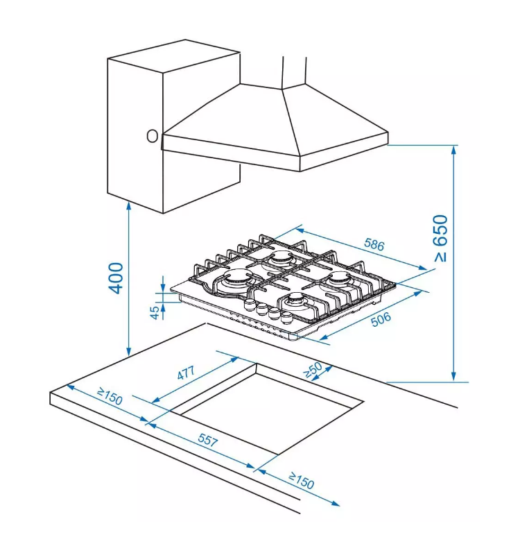 Купить Газовая варочная панель Haier HHX-M64RNVX — Фото 5