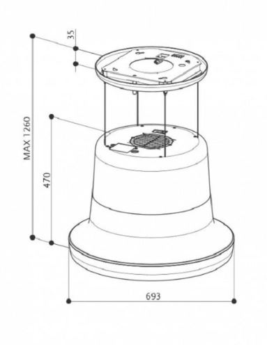 Купить Островная вытяжка FABER GLOW PLUS BN — Фото 5