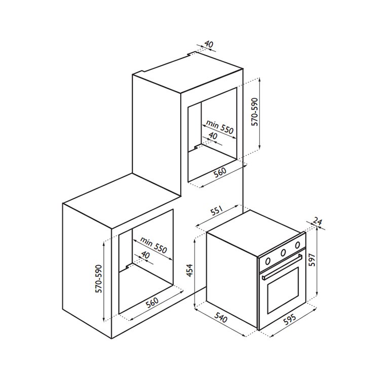 Купить Электрический духовой шкаф Ardesia HX 010 B — Фото 3