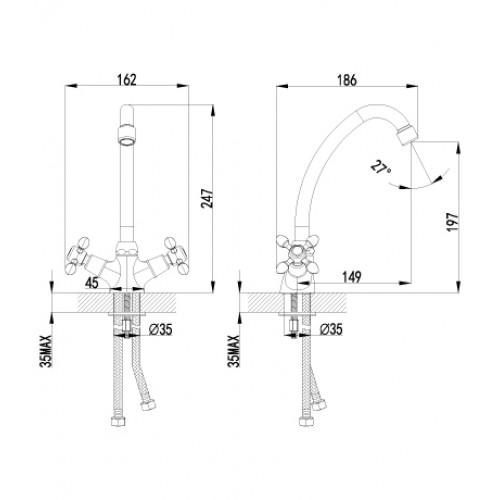 Купить Смеситель LEMARK LM7604C Смеситель Vista для кухни — Фото 2