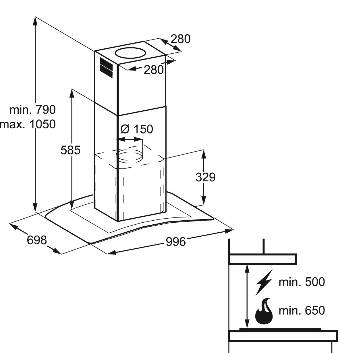 Купить Купольная вытяжка Electrolux EFL 10965 OX — Фото 6