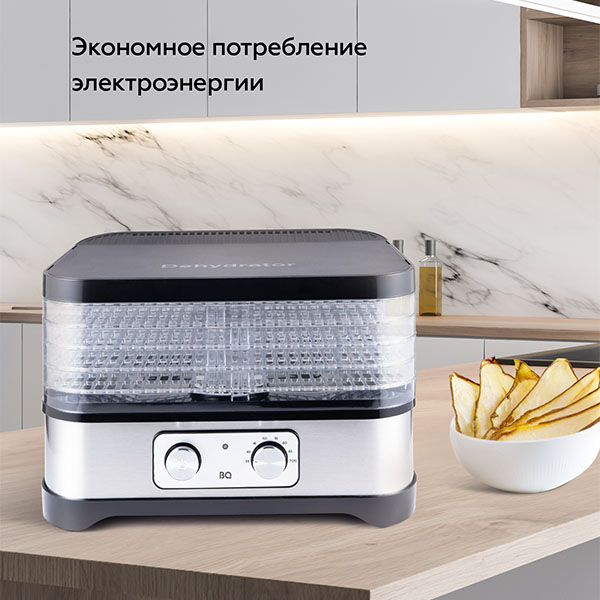 Купить Сушилка для овощей и фруктов BQ FD1000 Black-steel — Фото 5