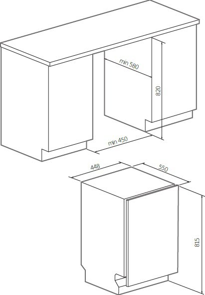 Купить Встраиваемая посудомоечная машина GRAUDE VG 45.1 — Фото 2