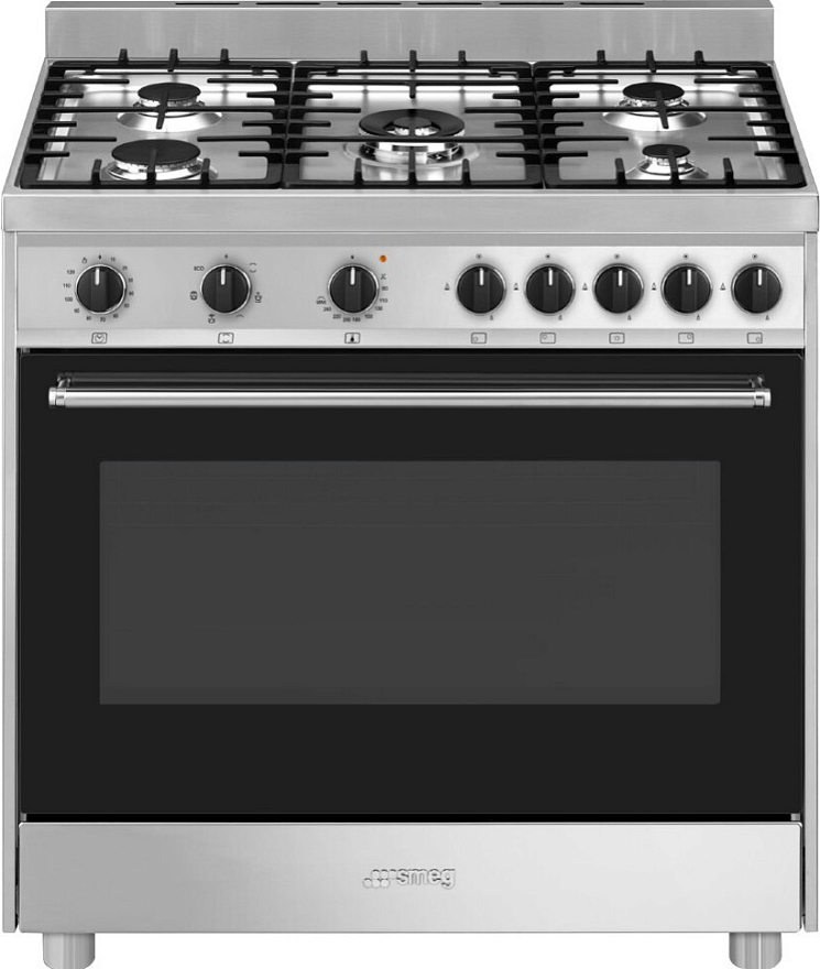 Комбинированная плита Smeg B901GMXI9																		 — описание, фото, цены в интернет-магазине PT Stores